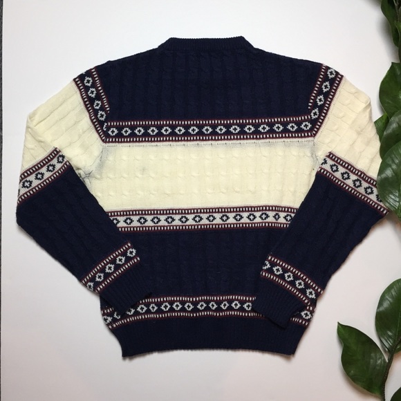 HP🎉 VTG Steep Slopes Cable Knit Christmas Sweater - Picture 6 of 7